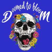 Doomed to Bloom Skull and Flowers Sobriety Mousepad