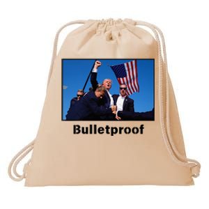 Donald Trump Bulletproof 2024 Presidential Candidate 45 Drawstring Bag