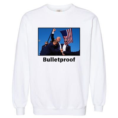 Donald Trump Bulletproof 2024 Presidential Candidate 45 Garment-Dyed Sweatshirt