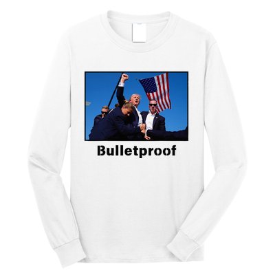 Donald Trump Bulletproof 2024 Presidential Candidate 45 Long Sleeve Shirt