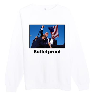 Donald Trump Bulletproof 2024 Presidential Candidate 45 Premium Crewneck Sweatshirt