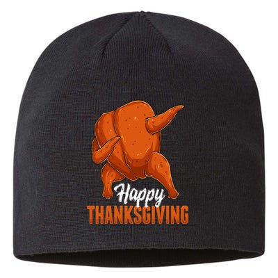 Dabbing Turkey Breast Thanksgiving Funny Dance Sustainable Beanie