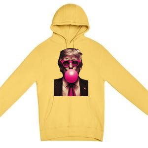 Donald Trump Bubble Gum Funny Retro Premium Pullover Hoodie