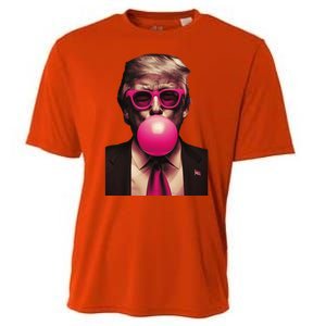 Donald Trump Bubble Gum Funny Retro Cooling Performance Crew T-Shirt