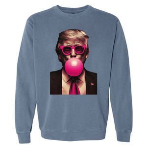 Donald Trump Bubble Gum Funny Retro Garment-Dyed Sweatshirt