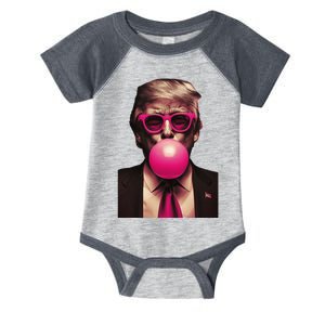 Donald Trump Bubble Gum Funny Retro Infant Baby Jersey Bodysuit