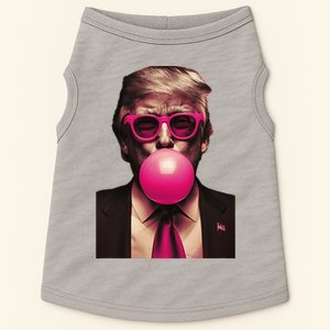 Donald Trump Bubble Gum Funny Retro Doggie Tank