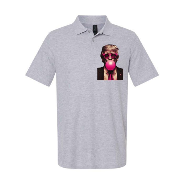 Donald Trump Bubble Gum Funny Retro Softstyle Adult Sport Polo