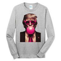 Donald Trump Bubble Gum Funny Retro Tall Long Sleeve T-Shirt