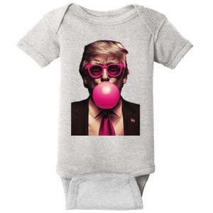 Donald Trump Bubble Gum Funny Retro Baby Bodysuit