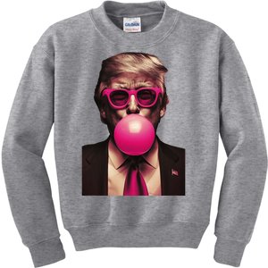 Donald Trump Bubble Gum Funny Retro Kids Sweatshirt