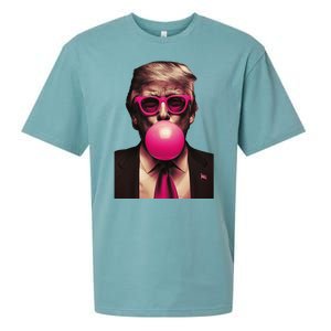 Donald Trump Bubble Gum Funny Retro Sueded Cloud Jersey T-Shirt