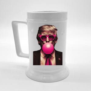 Donald Trump Bubble Gum Funny Retro Beer Stein