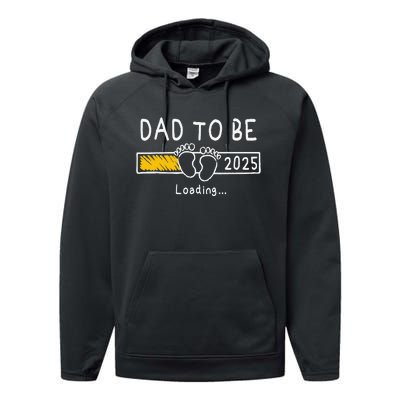 Dad To Be 2025 Dad Est 2025 Daddy To Be Promoted To Daddy Gift Performance Fleece Hoodie