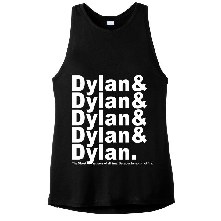 Dylan The Best Rappers Of All Time Ladies PosiCharge Tri-Blend Wicking Tank