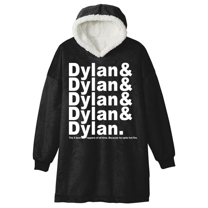 Dylan The Best Rappers Of All Time Hooded Wearable Blanket