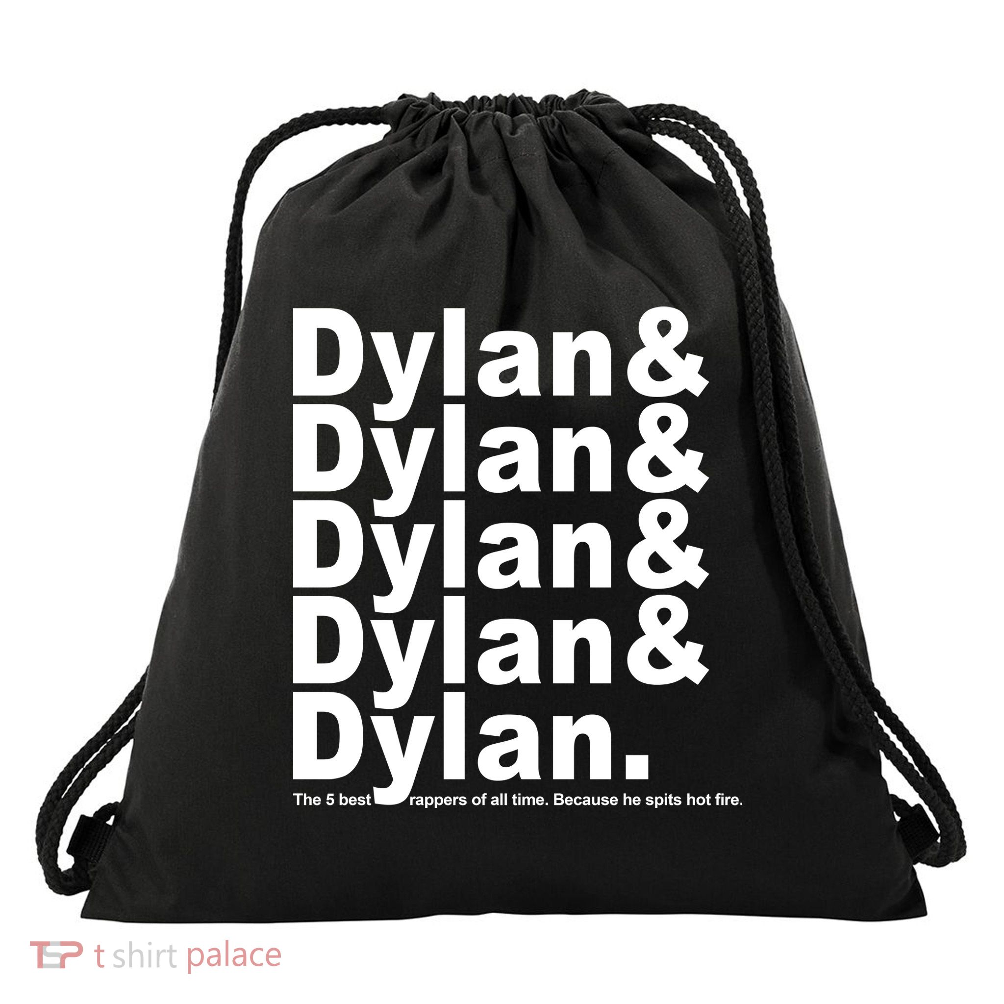 Dylan The Best Rappers Of All Time Drawstring Bag