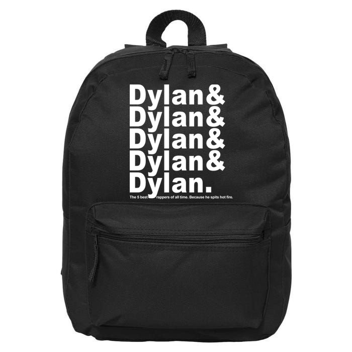 Dylan The Best Rappers Of All Time 16 in Basic Backpack