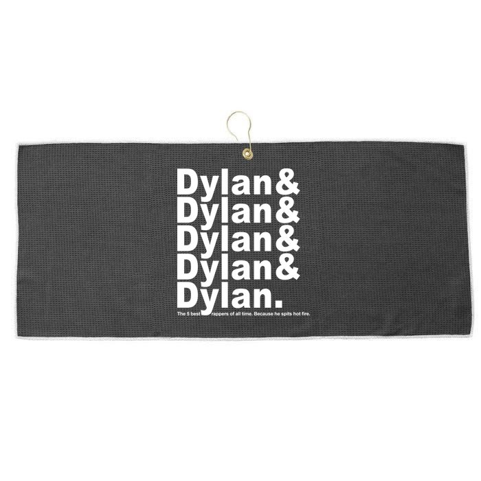 Dylan The Best Rappers Of All Time Large Microfiber Waffle Golf Towel