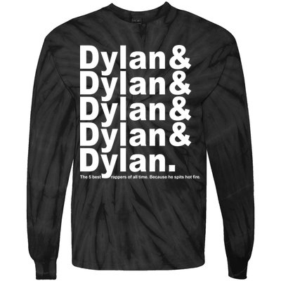 Dylan The Best Rappers Of All Time Tie-Dye Long Sleeve Shirt