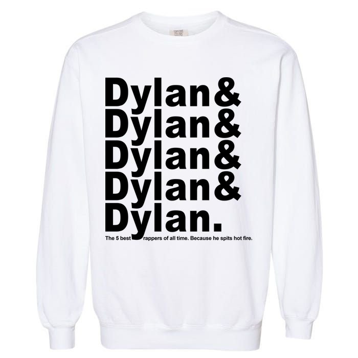 Dylan The Best Rappers Of All Time Garment-Dyed Sweatshirt