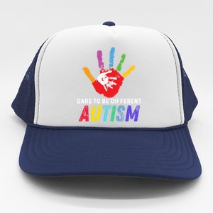 Dare To Be Different Autism Autism Awareness Gift Trucker Hat