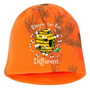 Dare To Be Different Bee Puzzle Cool Autism Awareness Gift Kati - Camo Knit Beanie