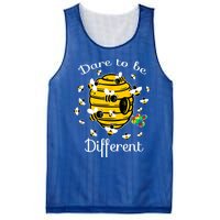 Dare To Be Different Bee Puzzle Cool Autism Awareness Gift Mesh Reversible Basketball Jersey Tank