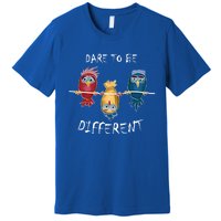 Dare To Be Different Rebel Autism Unique Rainbow Great Gift Premium T-Shirt