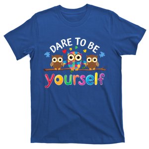 Dare To Be Yourself Autism Awareness Owl Cool Gift T-Shirt