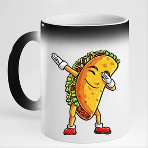 Dabbing Taco Cinco De Mayo Funny Cute Mexican Food Dab 11oz Black Color Changing Mug