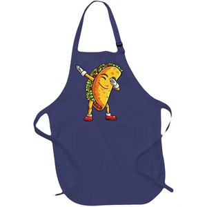 Dabbing Taco Cinco De Mayo Funny Cute Mexican Food Dab Full-Length Apron With Pockets