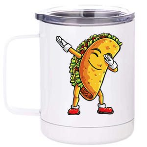 Dabbing Taco Cinco De Mayo Funny Cute Mexican Food Dab 12 oz Stainless Steel Tumbler Cup