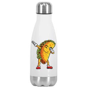 Dabbing Taco Cinco De Mayo Funny Cute Mexican Food Dab Stainless Steel Insulated Water Bottle