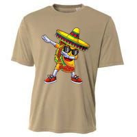 Dabbing Taco Cinco De Mayo Funny Mexican Dabs Cooling Performance Crew T-Shirt