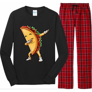 Dabbing Taco Cinco De Mayo Funny Mexican Food Dab Long Sleeve Pajama Set