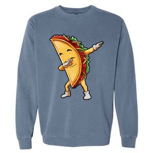 Dabbing Taco Cinco De Mayo Funny Mexican Food Dab Garment-Dyed Sweatshirt