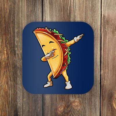 Dabbing Taco Cinco De Mayo Funny Mexican Food Dab Coaster