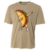 Dabbing Taco Cinco De Mayo Funny Mexican Food Dab Cooling Performance Crew T-Shirt