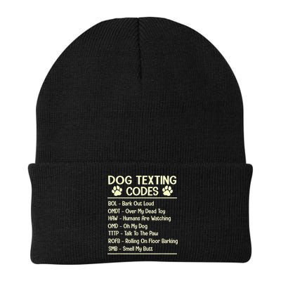 Dog Texting Codes Funny Dog Lover Beanie