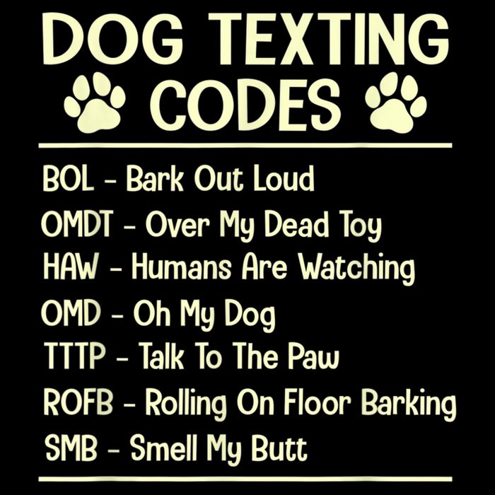 Dog Texting Codes Funny Dog Lover Drawstring Bag