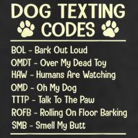 Dog Texting Codes Funny Dog Lover 25L Jumbo Tote