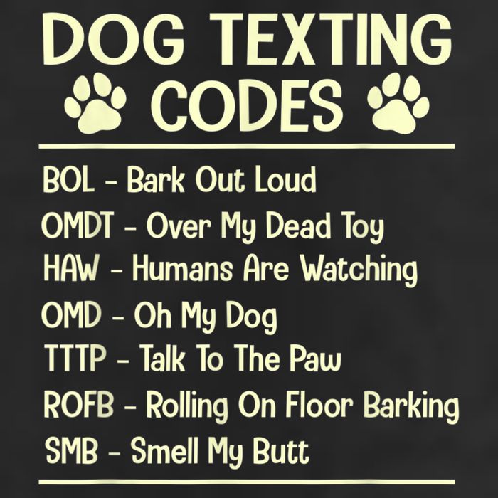 Dog Texting Codes Funny Dog Lover 25L Jumbo Tote