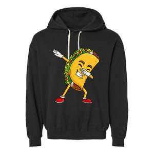 Dabbing Taco Cinco De Mayo Funny Mexican Food Dab Garment-Dyed Fleece Hoodie