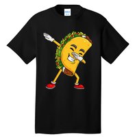 Dabbing Taco Cinco De Mayo Funny Mexican Food Dab Tall T-Shirt