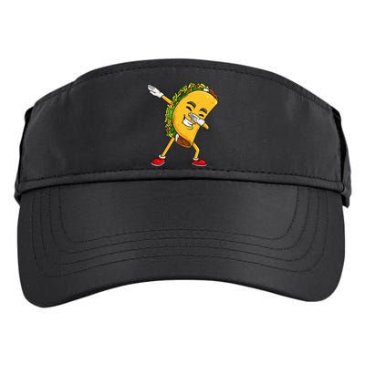 Dabbing Taco Cinco De Mayo Funny Mexican Food Dab Adult Drive Performance Visor