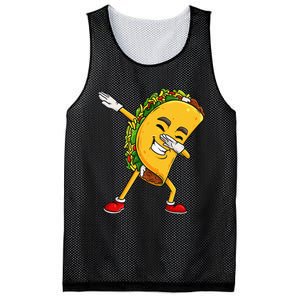 Dabbing Taco Cinco De Mayo Funny Mexican Food Dab Mesh Reversible Basketball Jersey Tank