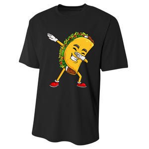 Dabbing Taco Cinco De Mayo Funny Mexican Food Dab Performance Sprint T-Shirt