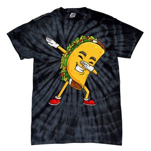 Dabbing Taco Cinco De Mayo Funny Mexican Food Dab Tie-Dye T-Shirt