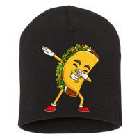 Dabbing Taco Cinco De Mayo Funny Mexican Food Dab Short Acrylic Beanie